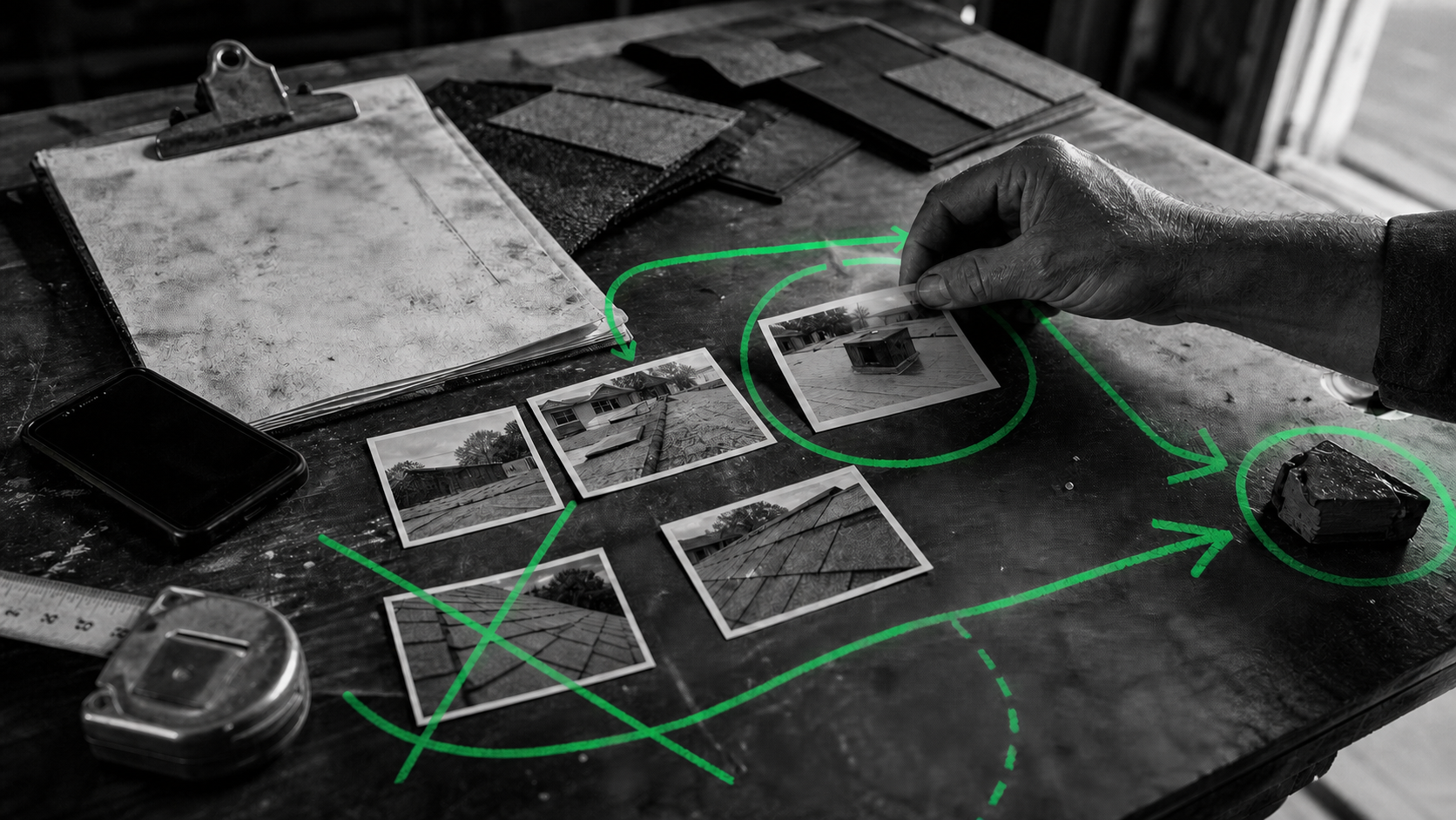Roofing operations evidence chain separating early search signals from business outcomes